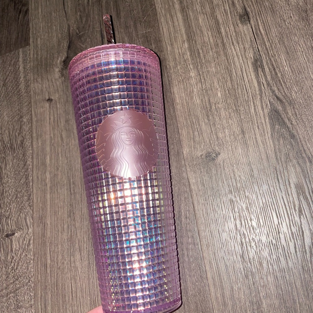 Starbucks Pink Iridescent Studded Cup